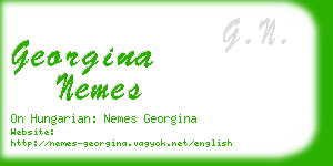 georgina nemes business card